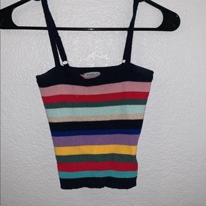 Rainbow crop top